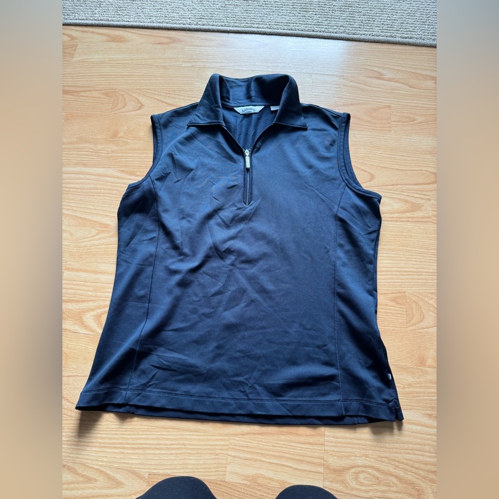CALLAWAY WOMENS TONAL HEATHER GOLF POLO - Picture 2 of 6